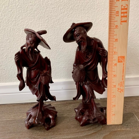 Hand Carved Root Wood Statue, China - Picture 4 of 13